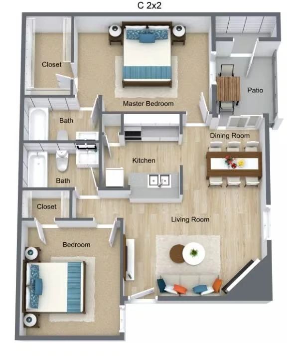 Floor Plan C 3-315 floor plan